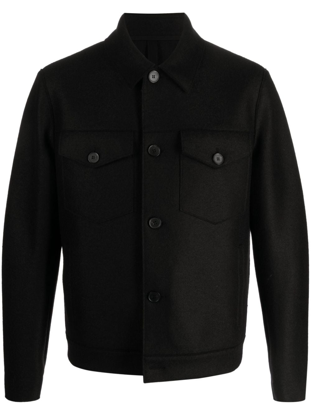 Harris Wharf London Hemdjacke im Western-Look - Schwarz von Harris Wharf London