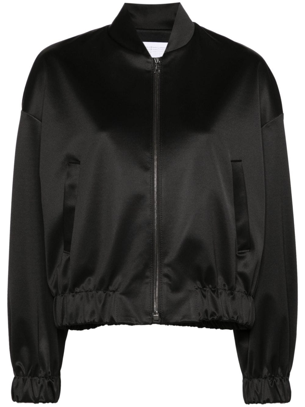 Harris Wharf London zip-up satin bomber jacket - Schwarz von Harris Wharf London