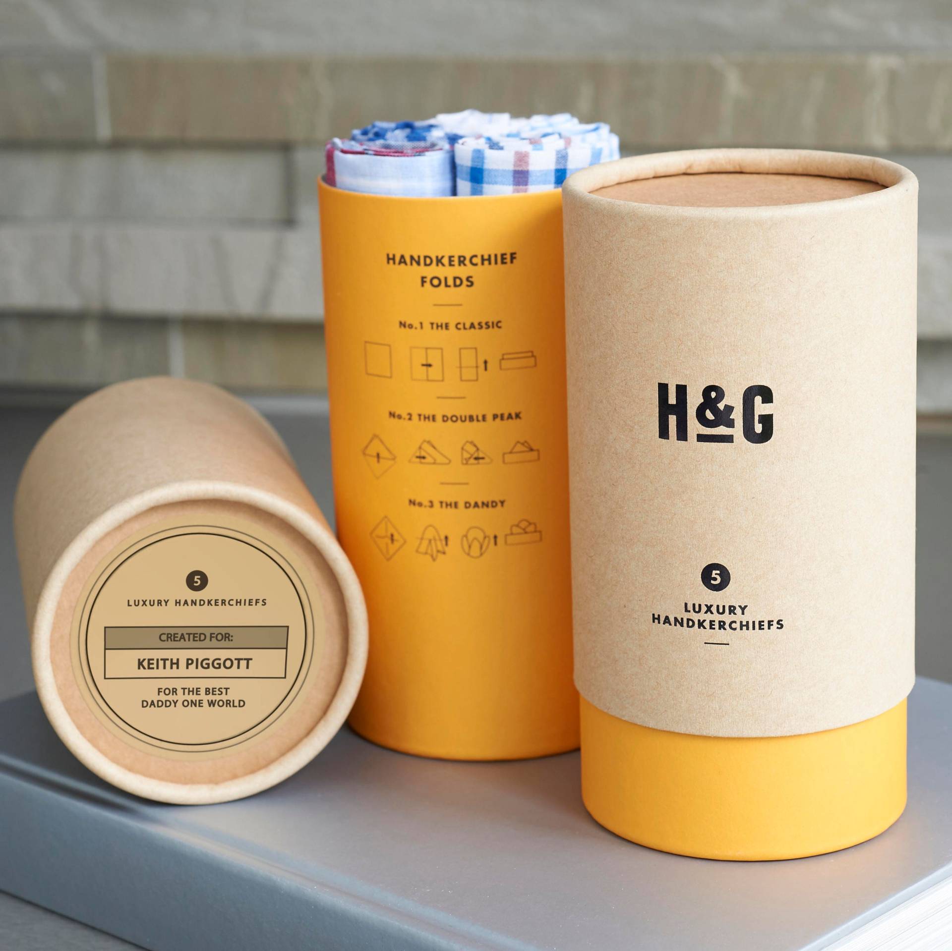 Taschentücher Set - Hanky Taschentuch Mit Personalisierter Außen Tube Taschentücher Set - Hanky Taschentuch Mit Personalisierter Außen Tube von HarrowAndGreen