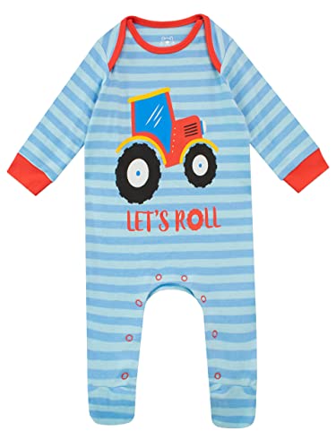Harry Bear Baby Schlafstrampler Traktor Blau 86 von Harry Bear
