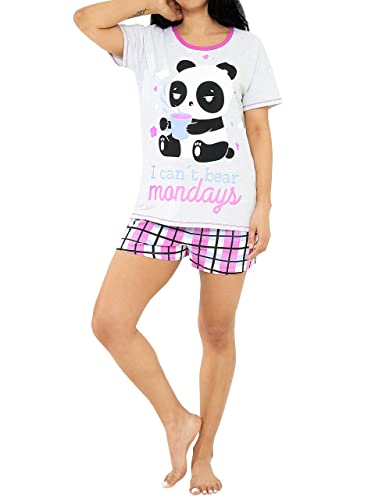 Harry Bear Damen Schlafanzug Panda Mehrfarbig X-Large von Harry Bear