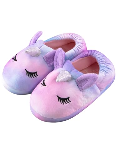 Harry Bear Einhorn Mädchen Patoffelen | Hausschuhe Mädchen | Kinder Hausschuhe | Rosa 32 von Harry Bear