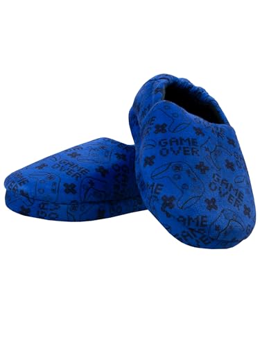 Harry Bear Hausschuhe Jungen | Hausschuhe Kindergarten | Kinderhausschuhe | Blau 32 von Harry Bear