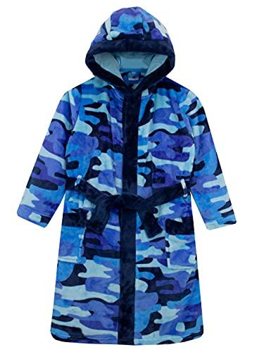 Harry Bear Jungen Bademäntel Camoflauge Blau 122 von Harry Bear