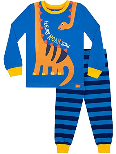 Harry Bear Jungen Enge Passform Schlafanzug Dinosaur Blau 110 von Harry Bear