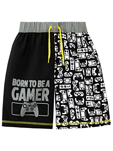 Harry Bear Jungen Gaming Badeshorts Schwarz 122 von Harry Bear