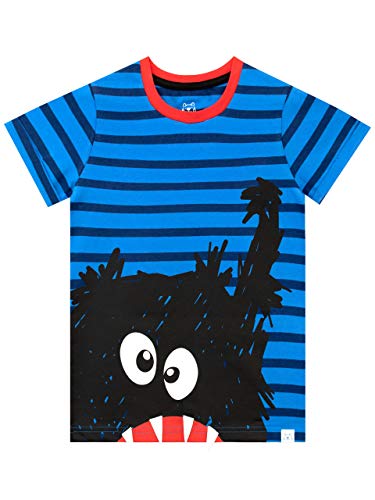 Harry Bear Jungen Monster T-Shirt Blau 104 von Harry Bear