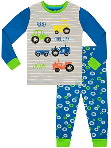 Harry Bear Jungen Schlafanzug Slim Fit Traktor Mehrfarbig 116 von Harry Bear