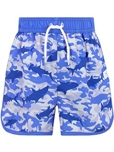 Harry Bear Jungen Tarnmuster Hai Badeshorts Blau 104 von Harry Bear