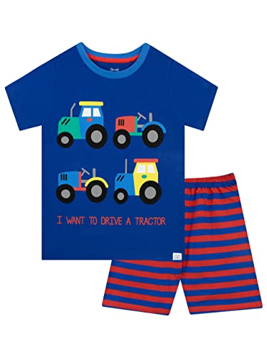 Harry Bear Jungen Traktor Schlafanzug Kurz Blau 110 von Harry Bear