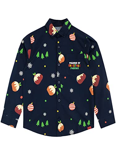 Harry Bear Jungen Weihnachtsshirt Hemd Blau 128 Harry Bear Jungen Weihnachtsshirt Hemd Blau 128 von Harry Bear