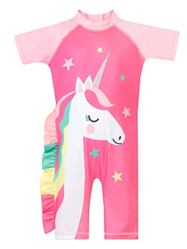 Harry Bear Mädchen Badeanzug Einhorn Rosa 116 von Harry Bear