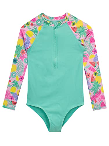 Harry Bear Mädchen Badeanzug Tropical Grün 146 von Harry Bear