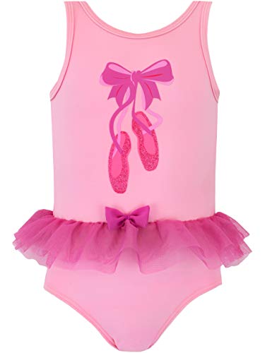 Harry Bear Mädchen Ballerina Badeanzug Rosa 116 von Harry Bear