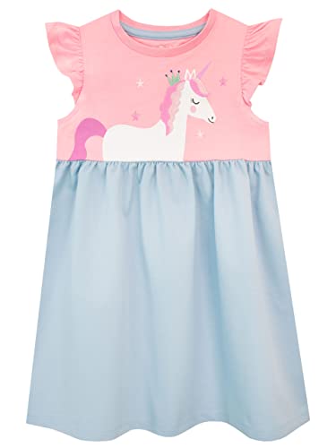 Harry Bear Mädchen Einhorn Kleid Mehrfarbig 104 von Harry Bear