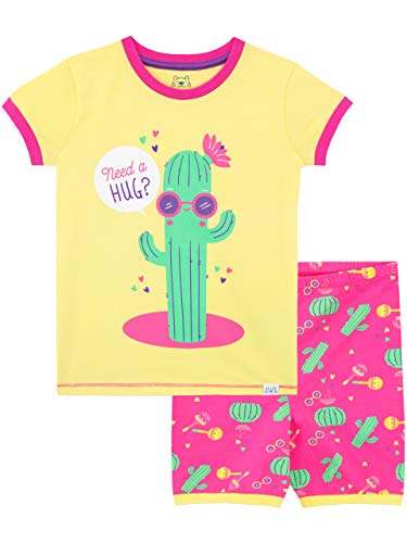 Harry Bear Mädchen Kaktus Schlafanzug Kurz Gelb 116 von Harry Bear