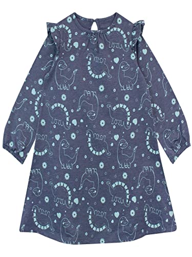 Harry Bear Mädchen Kleid Dinosaurier Blau 110 von Harry Bear