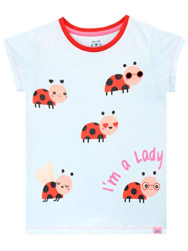 Harry Bear Mädchen Marienkäfer T-Shirt Blau 104 von Harry Bear