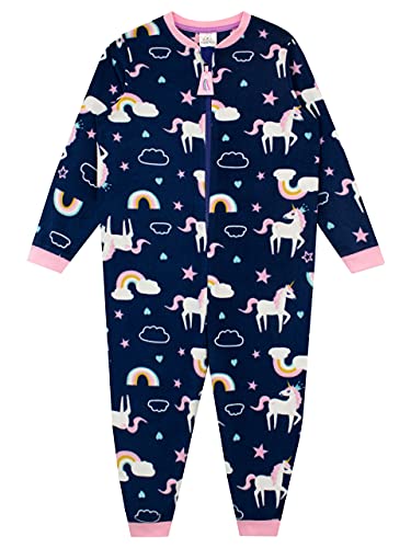 Harry Bear Mädchen Onesie Einhorn Blau 104 von Harry Bear