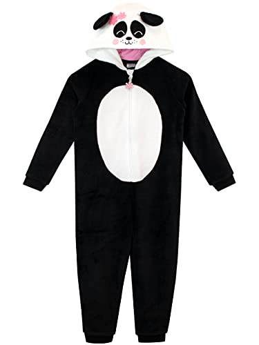 Harry Bear Mädchen Onesie Panda Schwarz 122 von Harry Bear