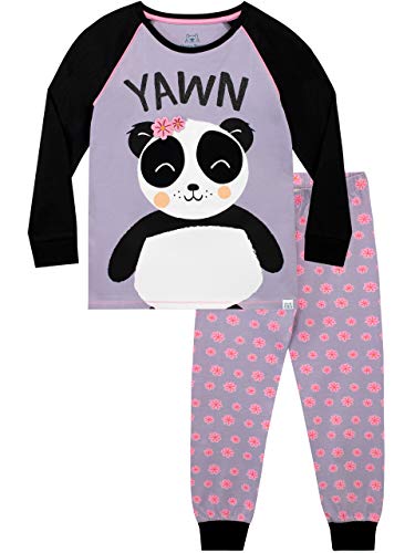 Harry Bear Mädchen Panda Schlafanzug Violett 140 von Harry Bear