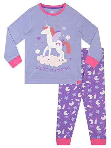 Harry Bear Mädchen Schlafanzug Einhorn Violett 110 von Harry Bear