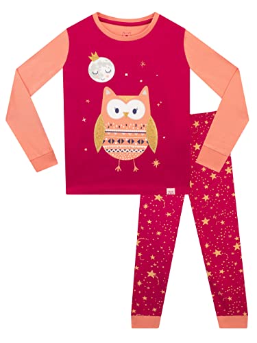 Harry Bear Mädchen Schlafanzug Eule Rosa 140 von Harry Bear