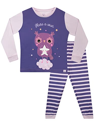 Harry Bear Mädchen Schlafanzug Eule Violett 134 von Harry Bear