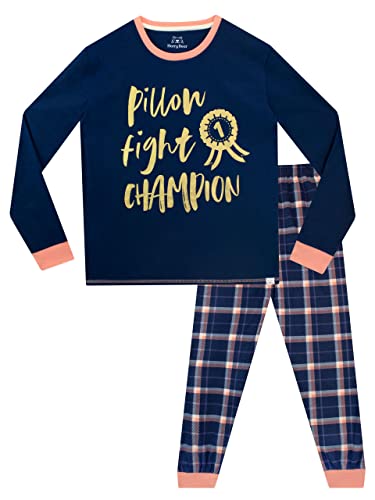 Harry Bear Mädchen Schlafanzug Kissenschlacht Blau 152 von Harry Bear