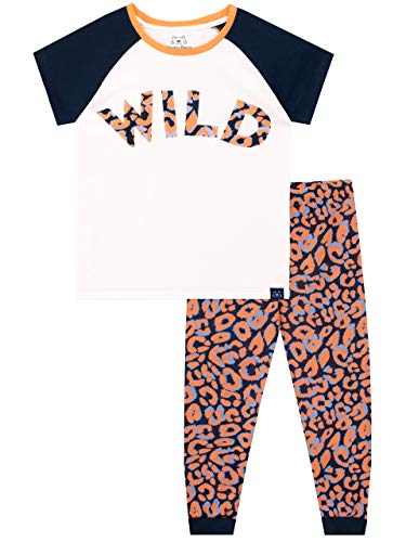 Harry Bear Mädchen Schlafanzug Leopardenmuster Weiß 152 von Harry Bear