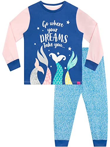 Harry Bear Mädchen Schlafanzug Meerjungfrau Blau 116 von Harry Bear