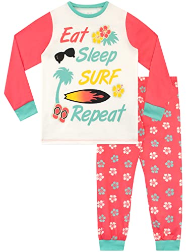 Harry Bear Mädchen Schlafanzug Surfer Rosa 128 von Harry Bear