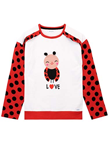 Harry Bear Mädchen Sweatshirt Marienkäfer Mehrfarbig 122 von Harry Bear