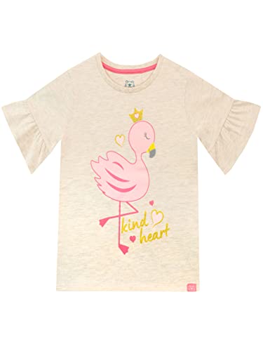 Harry Bear Mädchen T-Shirt Flamingo Beige 104 von Harry Bear