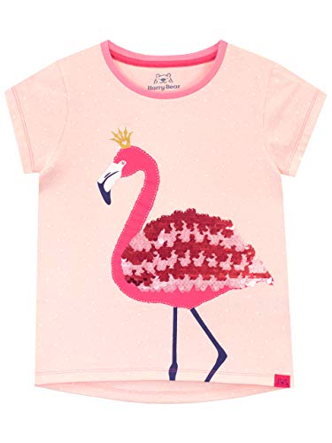 Harry Bear Mädchen T-Shirt Flamingo Rosa 110 von Harry Bear