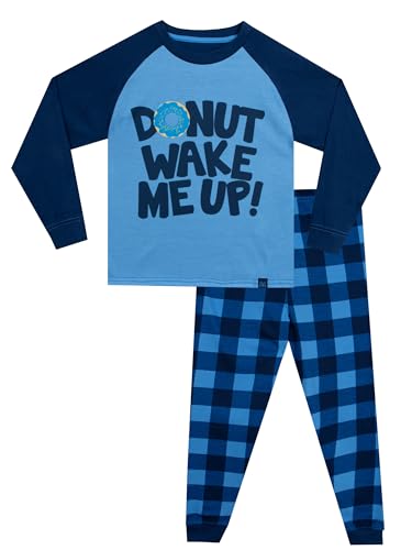 Harry Bear Schlafanzüge Für Jungen | Pyjama Kinder Junge | Schlafanzug Kinder | Blau | 128 von Harry Bear