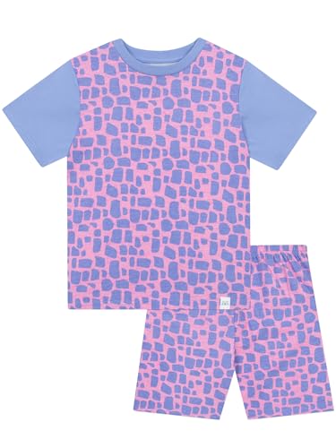 Harry Bear Schlafanzug Kurz | Schlafanzüge Für Mädchen | Kurzer Schlafanzug Mädchen | Lila 140 von Harry Bear