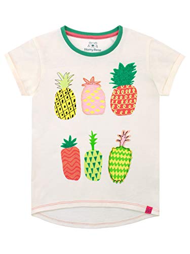 Harry Bear Mädchen Tropische Ananas T-Shirt Elfenbein 140 von Harry Bear