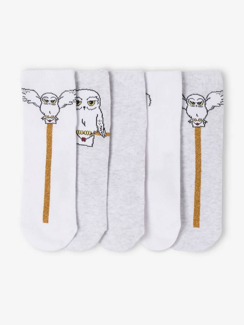 5er-Pack Kinder Glitzer-Socken mit Hedwig HARRY POTTER von Harry Potter
