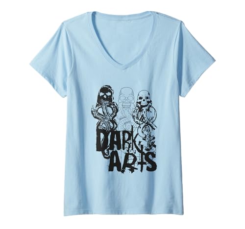 Damen Harry Potter Dark Arts Marks T-Shirt mit V-Ausschnitt von Harry Potter
