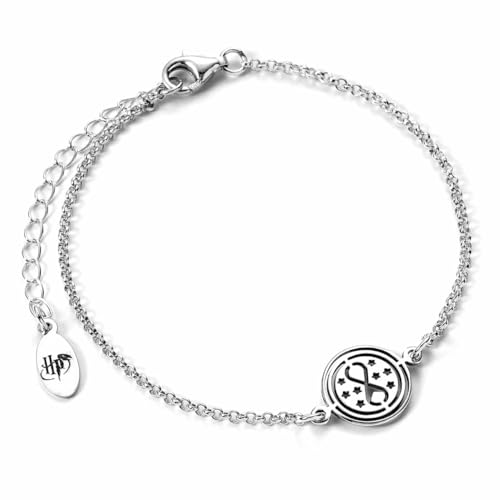 Harry Potter Zeitumkehrer Frauen Armband silberfarben 925er Sterling Silber Fan-Merch, Filme von Harry Potter