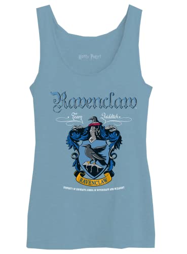 HARRY POTTER Damen Wohapomtk017 Tanktop, blau, M von Harry Potter