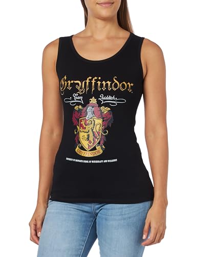 HARRY POTTER Damen wohapomtk015 Tanktop, Schwarz, Small von Harry Potter