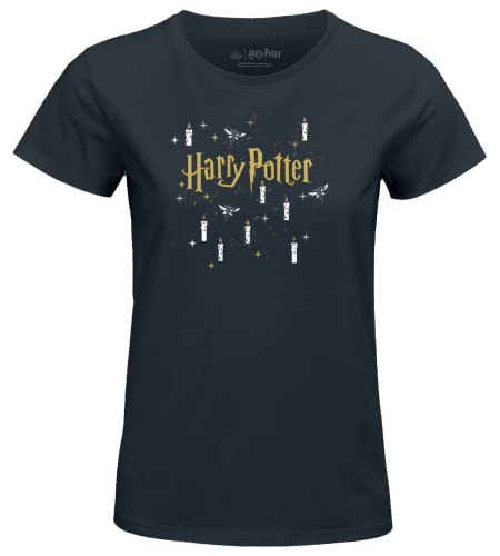 HARRY POTTER Damen wohapomts340 T-Shirt, Marineblau, XXL von Harry Potter