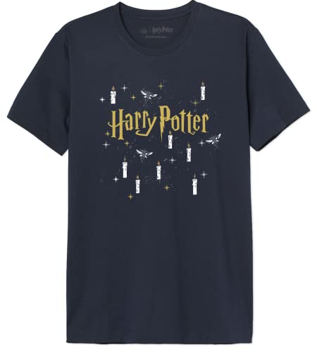 HARRY POTTER Herren Mehapomts411 T-Shirt, Marineblau, XS von Harry Potter