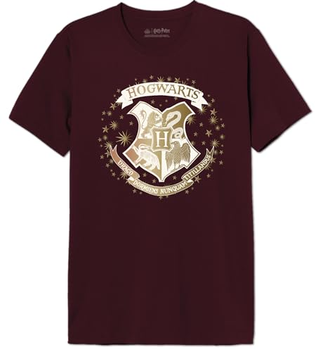 HARRY POTTER Herren Mehapomts413 T-Shirt, Burgundy, M von Harry Potter