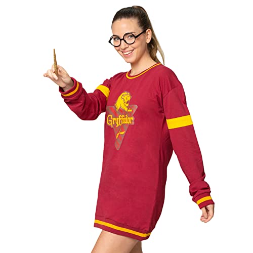 Harry Potter Sweatshirt Mädchen, Pullover Sportkleid, Sweatkleid, Hogwarts Kleid, Gryffindor Sweatshirtkleid, Geschenk Mädchen Teenager, Größen 9 bis 16 Jahre (as3, Age, 11_Years, 12_Years, Regular) von Harry Potter