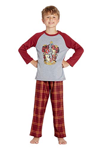 HARRY POTTER Raglan Pyjama für Jungen (Gryffindor, Größe 3T), Gryffindor Scarlett, 3 Jahre von Harry Potter