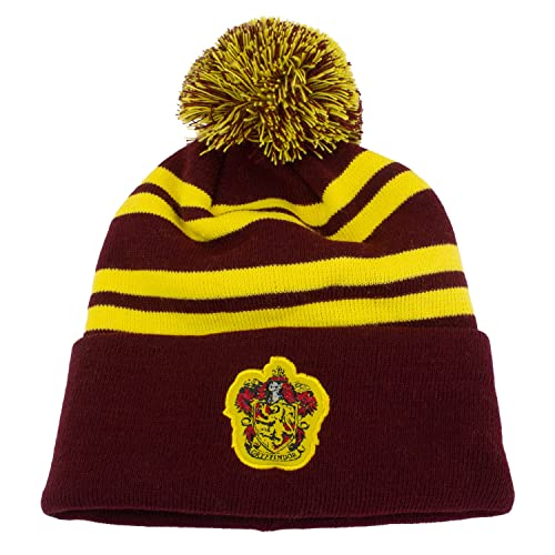 HARRY POTTER Unisex Beanie Pom-House Gryffindor One Size Kappe, Mehrfarbig von Harry Potter