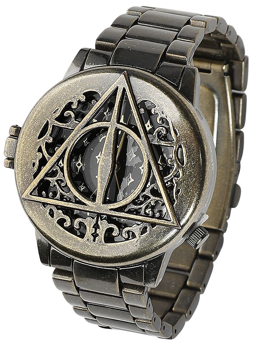 Harry Potter Armbanduhren - Heiligtümer des Todes - für Damen - goldfarben  - Lizenzierter Fanartikel von Harry Potter